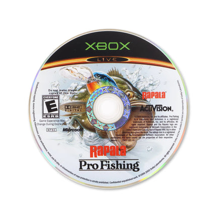 Rapala Pro Fishing for Microsoft Xbox - Disc front with label - Game only.