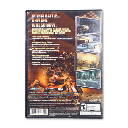 Ratchet Deadlocked for Sony PlayStation 2 - Case back cover - Product gallery.