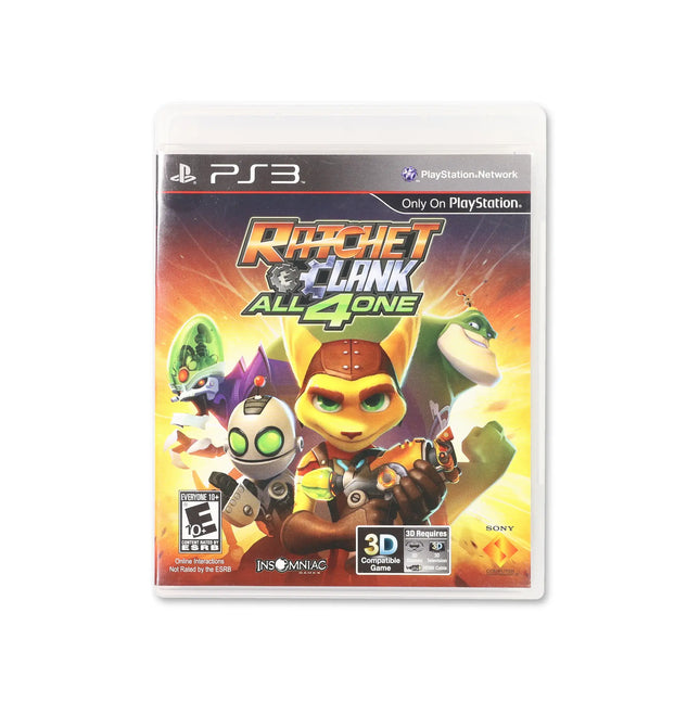 Ratchet & Clank: All 4 One for PlayStation 3 - Box front - Complete in box or box and game.