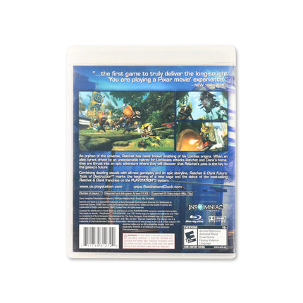 Ratchet & Clank Future: Tools of Destruction for PlayStation 3 - Box back - Product gallery.