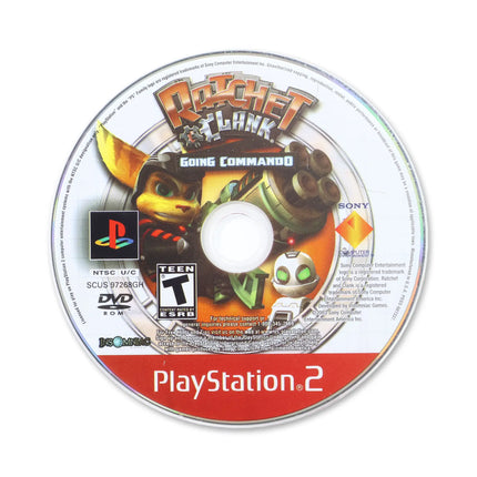 Ratchet & Clank Going Commando [Greatest Hits] for Sony PlayStation 2 - Disc front with label - Game only.