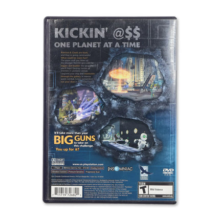 Ratchet & Clank Going Commando for Sony PlayStation 2 - Case back cover - Product gallery.