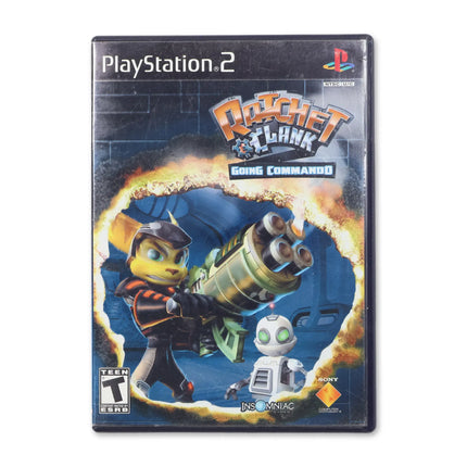 Ratchet & Clank Going Commando for Sony PlayStation 2 - Case front cover - Complete in box or case and game.