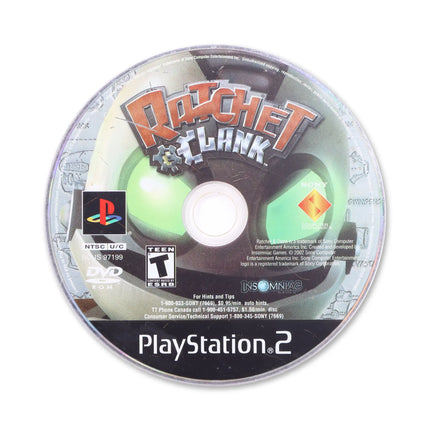 Ratchet & Clank for Sony PlayStation 2 - Disc front with label - Game only.