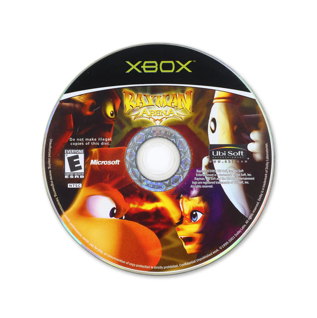 Rayman Arena for Microsoft Xbox - Disc front with label - Game only.