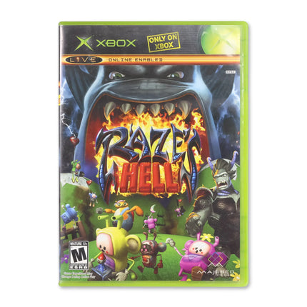 Raze's Hell for Microsoft Xbox - Case front cover - Complete in box or case and game.