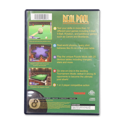 Real Pool for Sony PlayStation 2 - Case back cover - Product gallery.