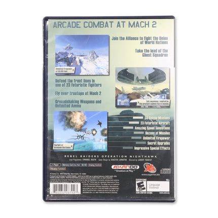 Rebel Raiders Operation Nighthawk for Sony PlayStation 2 - Case back cover - Product gallery.