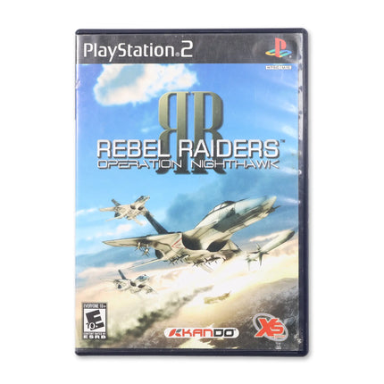 Rebel Raiders Operation Nighthawk for Sony PlayStation 2 - Case front cover - Complete in box or case and game.