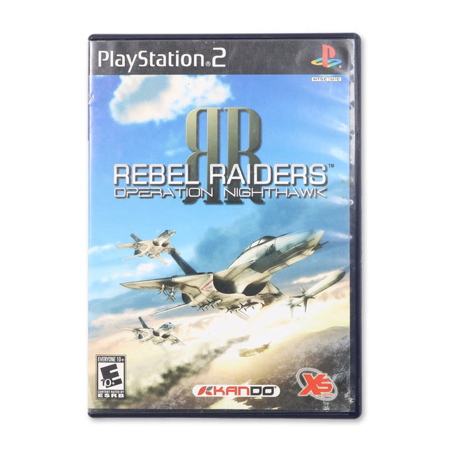 Rebel Raiders Operation Nighthawk for Sony PlayStation 2 - Case front cover - Complete in box or case and game.