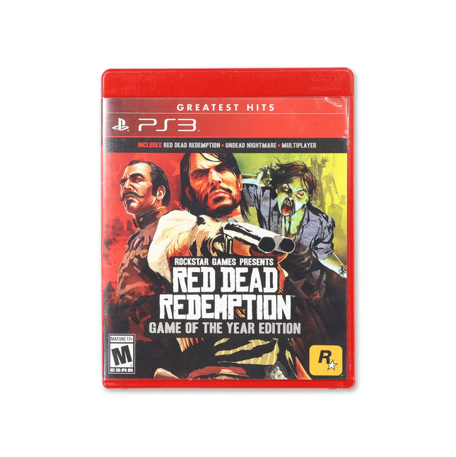 Red Dead Redemption [Game of the Year] for PlayStation 3 - Box front - Complete in box or box and game.