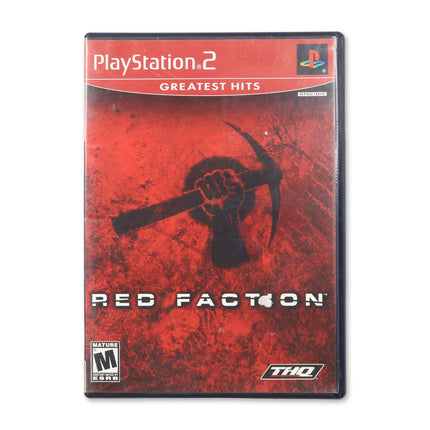 Red Faction [Greatest Hits] for Sony PlayStation 2 - Case front cover - Complete in box or case and game.