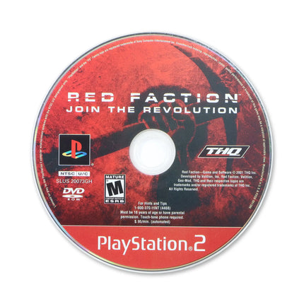 Red Faction [Greatest Hits] for Sony PlayStation 2 - Disc front with label - Game only.