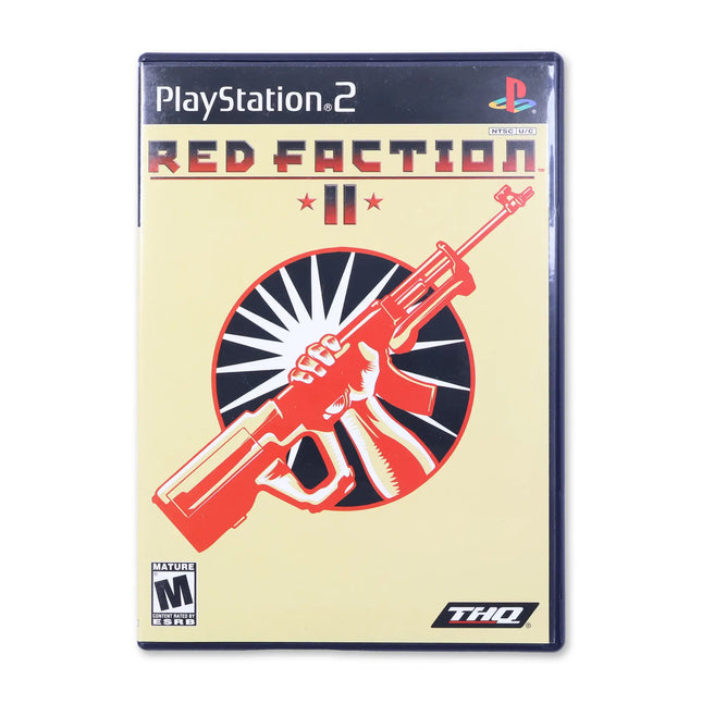 Red Faction II for Sony PlayStation 2 - Case front cover - Complete in box or case and game.