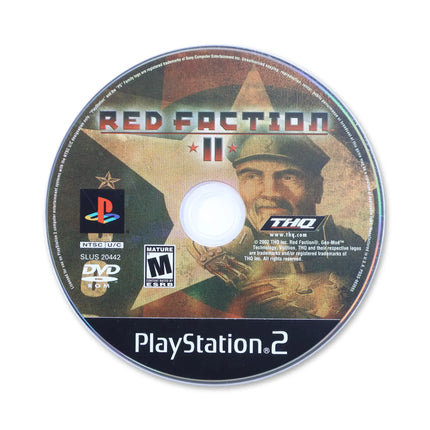 Red Faction II for Sony PlayStation 2 - Disc front with label - Game only.