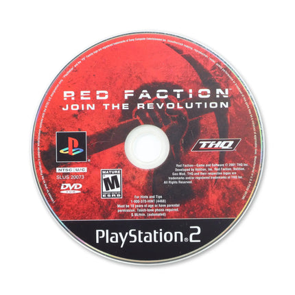 Red Faction for Sony PlayStation 2 - Disc front with label - Game only.