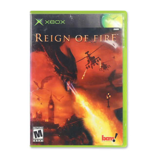Reign of Fire for Microsoft Xbox - Case front cover - Complete in box or case and game.
