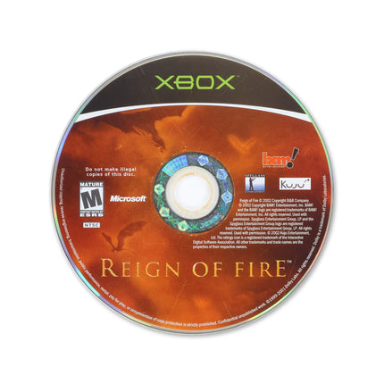 Reign of Fire for Microsoft Xbox - Disc front with label - Game only.