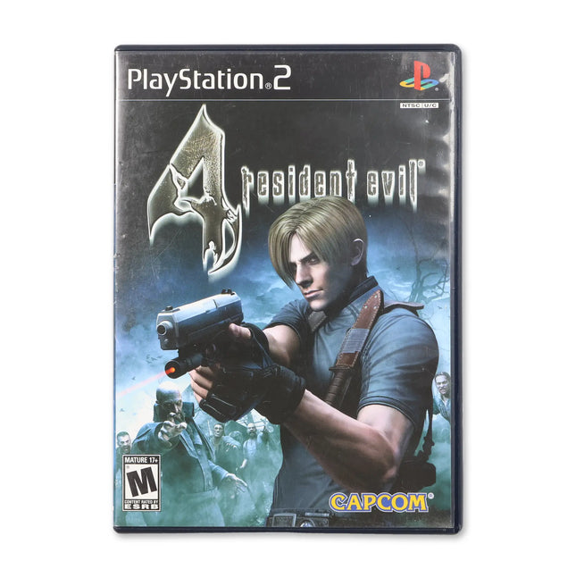 Resident Evil 4 for Sony PlayStation 2 - Case front cover - Complete in box or case and game.