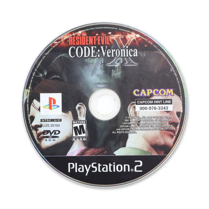 Resident Evil Code Veronica X for Sony PlayStation 2 - Disc front with label - Game only.