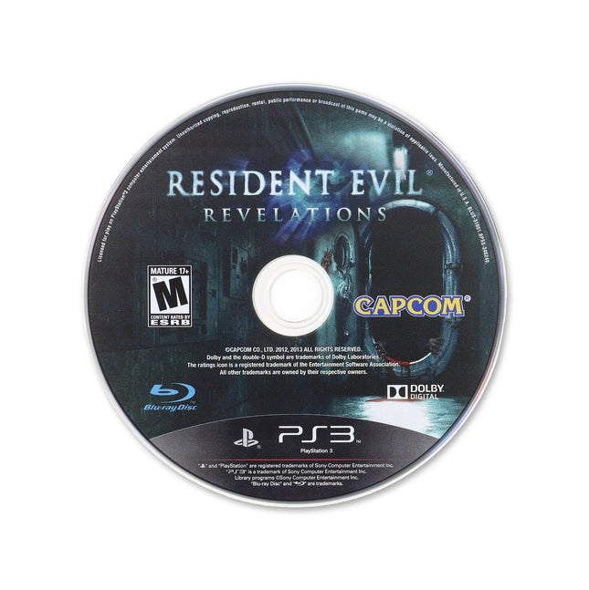 Resident Evil Revelations for PlayStation 3 - Cartridge front with label - Game only.