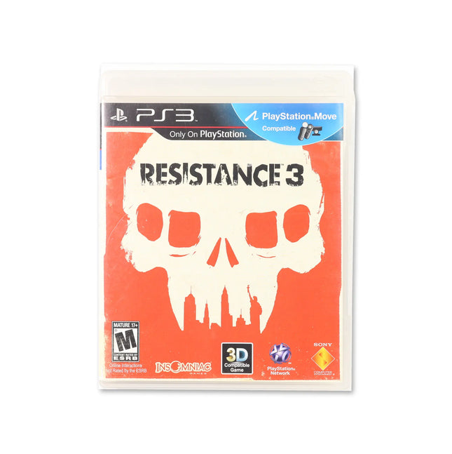 Resistance 3 for PlayStation 3 - Box front - Complete in box or box and game.