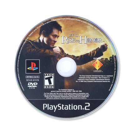 Rise to Honor for Sony PlayStation 2 - Disc front with label - Game only.
