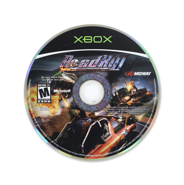 Roadkill for Microsoft Xbox - Disc front with label - Game only.