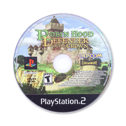 Robin Hood Defender of the Crown for Sony PlayStation 2 - Disc front with label - Game only.