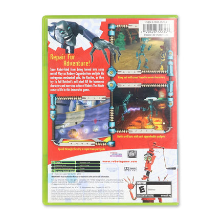 Robots for Microsoft Xbox - Case back cover - Product gallery.