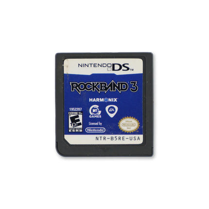 Rock Band 3 for Nintendo DS - Cartridge front with label - Game only.