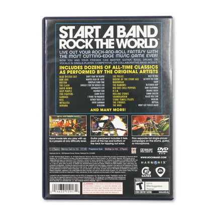 Rock Band for Sony PlayStation 2 - Case back cover - Product gallery.