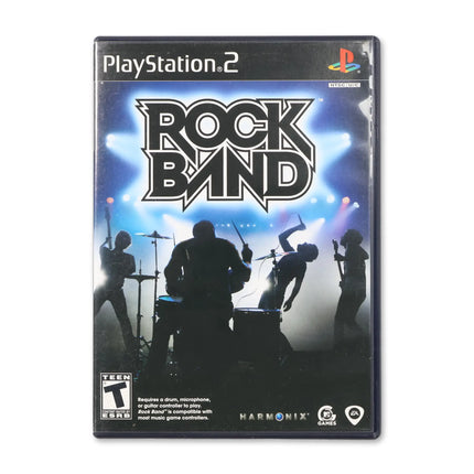 Rock Band for Sony PlayStation 2 - Case front cover - Complete in box or case and game.