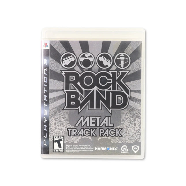 Rock Band Track Pack: Metal for PlayStation 3 - Box front - Complete in box or box and game.