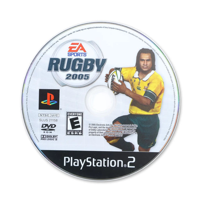 Rugby 2005 for Sony PlayStation 2 - Disc front with label - Game only.