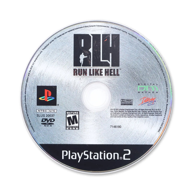Run Like Hell for Sony PlayStation 2 - Disc front with label - Game only.