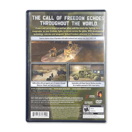 SOCOM 3 US Navy Seals [Greatest Hits] for Sony PlayStation 2 - Case back cover - Product gallery.