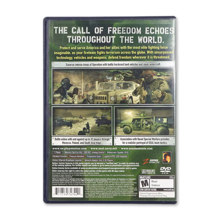 SOCOM 3 US Navy Seals for Sony PlayStation 2 - Case back cover - Product gallery.