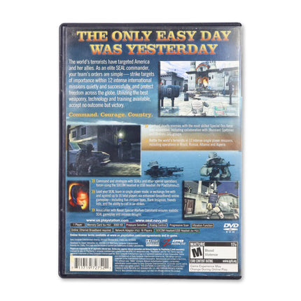 SOCOM II US Navy Seals [Greatest Hits] for Sony PlayStation 2 - Case back cover - Product gallery.