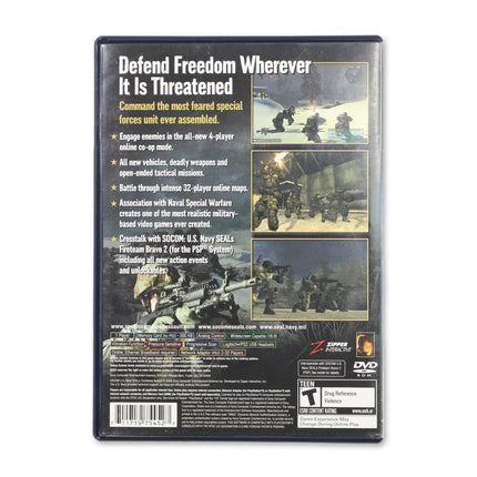 SOCOM US Navy Seals Combined Assault for Sony PlayStation 2 - Case back cover - Product gallery.