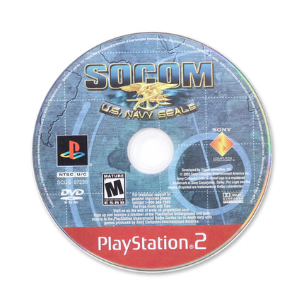 SOCOM US Navy Seals [Greatest Hits] for Sony PlayStation 2 - Disc front with label - Game only.