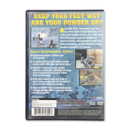 SOCOM US Navy Seals for Sony PlayStation 2 - Case back cover - Product gallery.