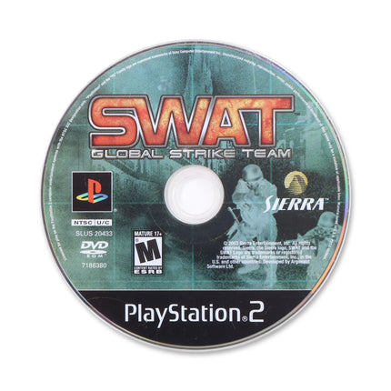 SWAT Global Strike Team for Sony PlayStation 2 - Disc front with label - Game only.