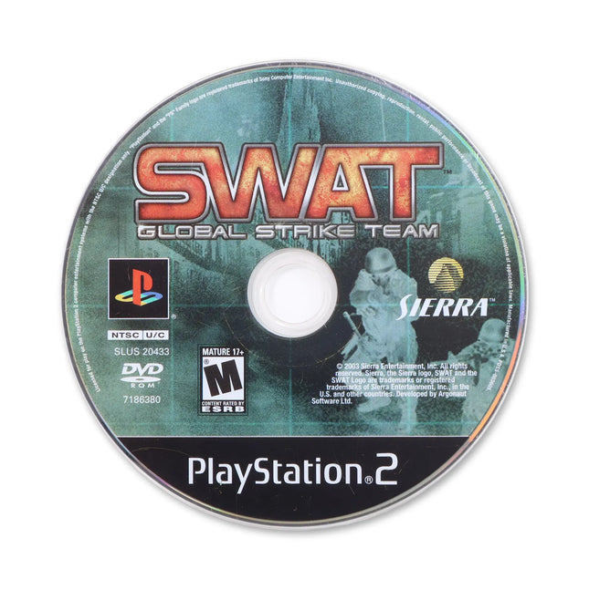 SWAT Global Strike Team for Sony PlayStation 2 - Disc front with label - Game only.