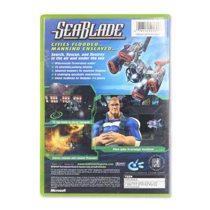 SeaBlade for Microsoft Xbox - Case back cover - Product gallery.