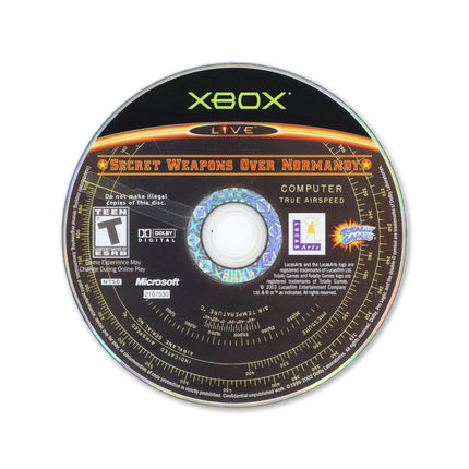 Secret Weapons Over Normandy for Microsoft Xbox - Disc front with label - Game only.