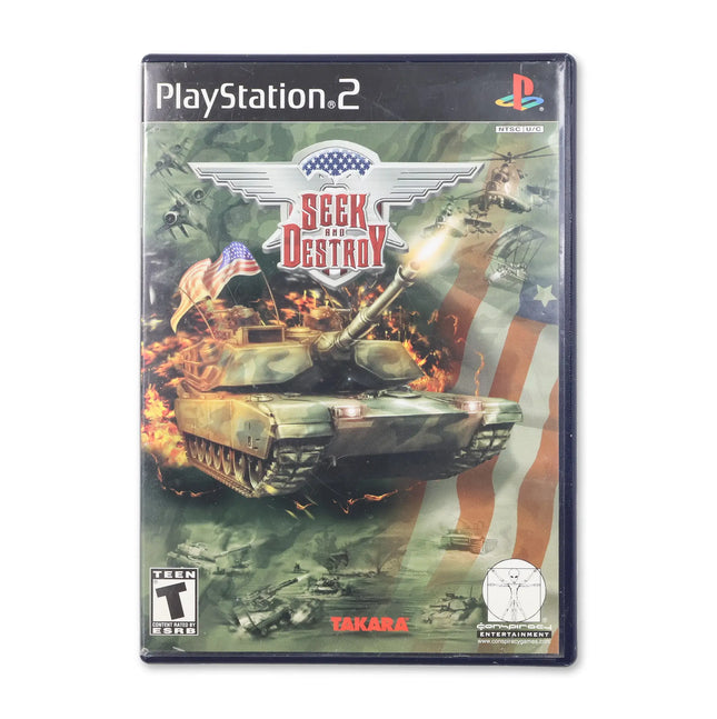 Seek and Destroy for Sony PlayStation 2 - Case front cover - Complete in box or case and game.