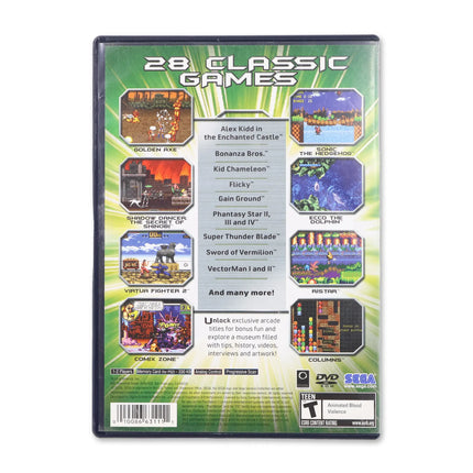 Sega Classics Collection for Sony PlayStation 2 - Case back cover - Product gallery.