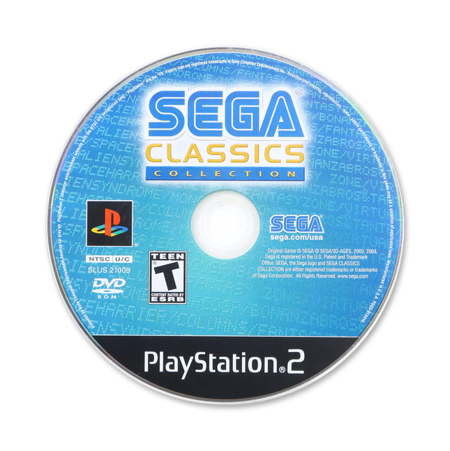 Sega Classics Collection for Sony PlayStation 2 - Disc front with label - Game only.