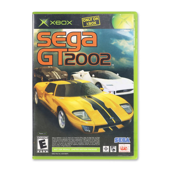 Sega GT 2002 & JSRF for Microsoft Xbox - Case front cover - Complete in box or case and game.